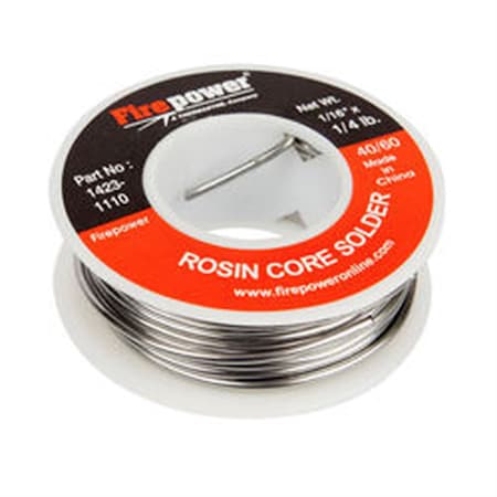 Solder Rosin Flux Core,40/60,1/16X1/4Lb